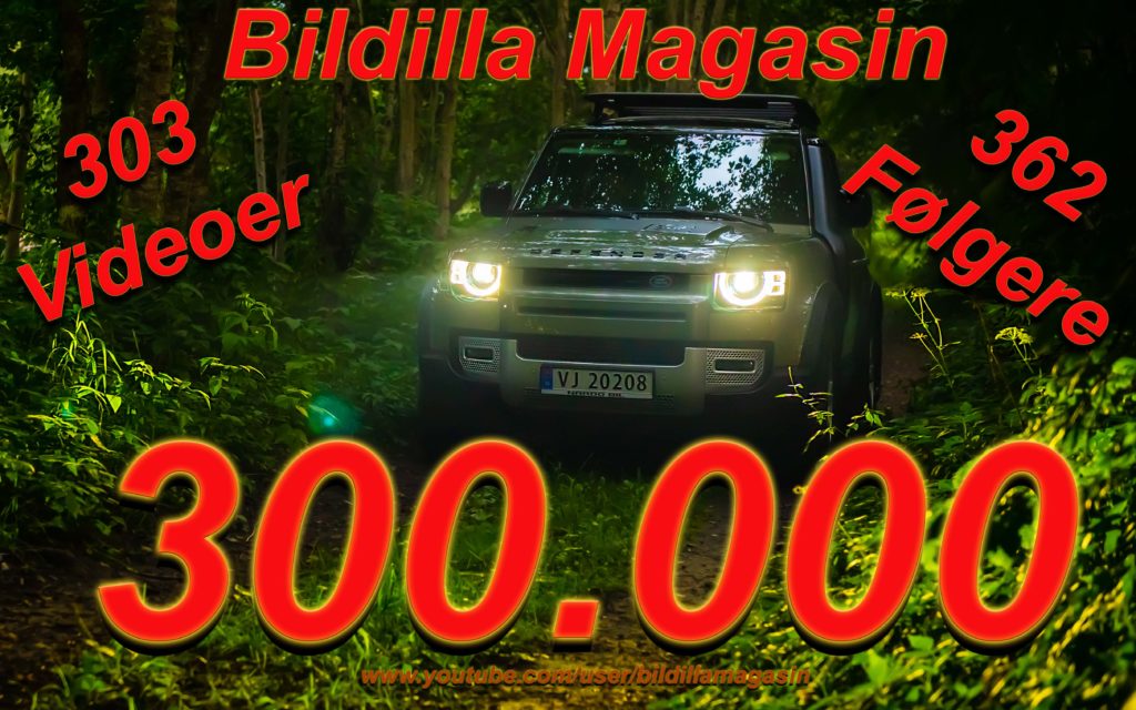 Tusen takk! 300.000 video visninger!